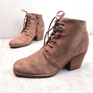 Sofft Tan Suede Ankle Booties